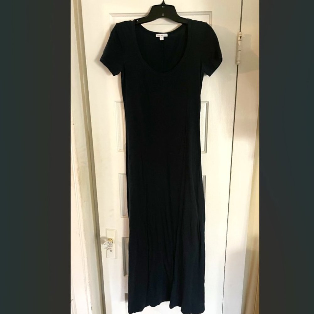 Standard James Perse Sz Small 1 Gray Short Sleeve Casual Maxi Dress